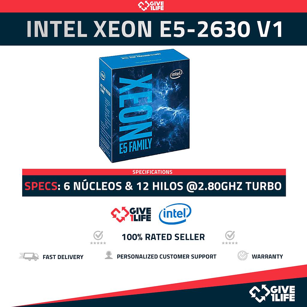 Intel Xeon E5-2630 V1 (6 Núcleos/12 Hilos) @2.80GHz Turbo Speed